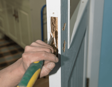 Lock installation on new door