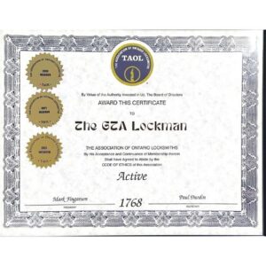 TAOL - The Association of Ontario Locksmiths -