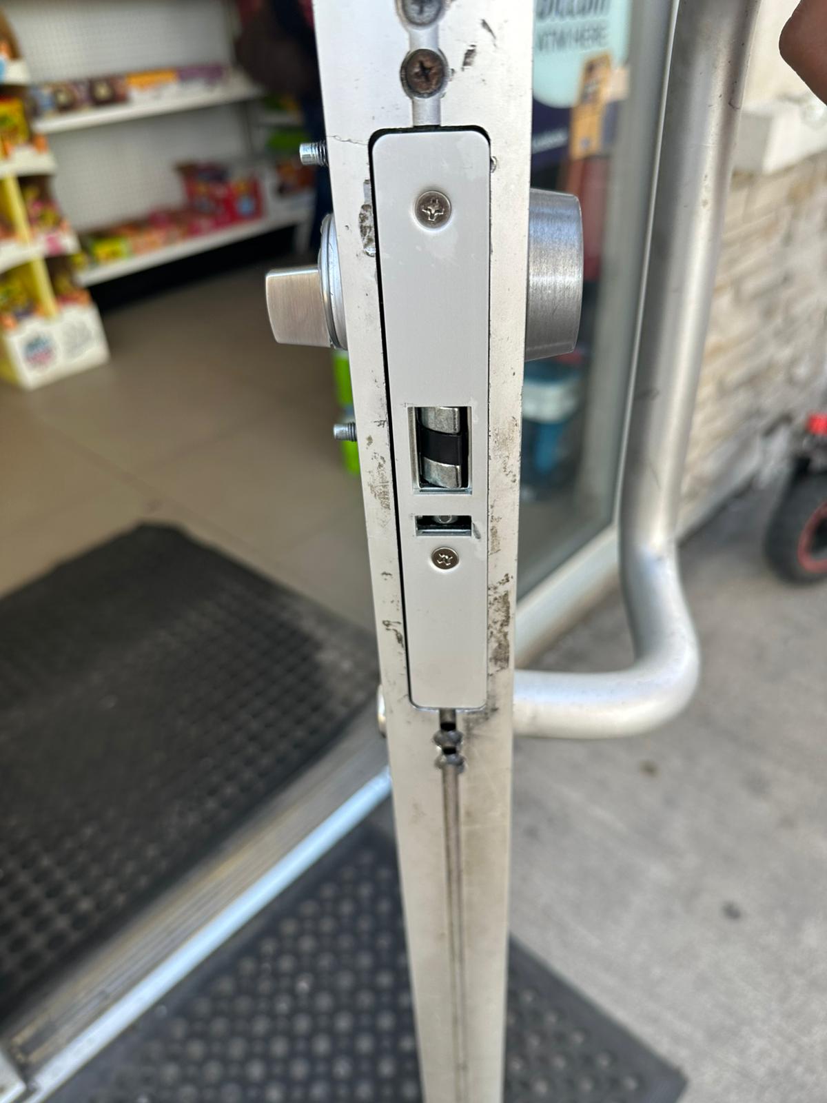 Safe opening technician at work
