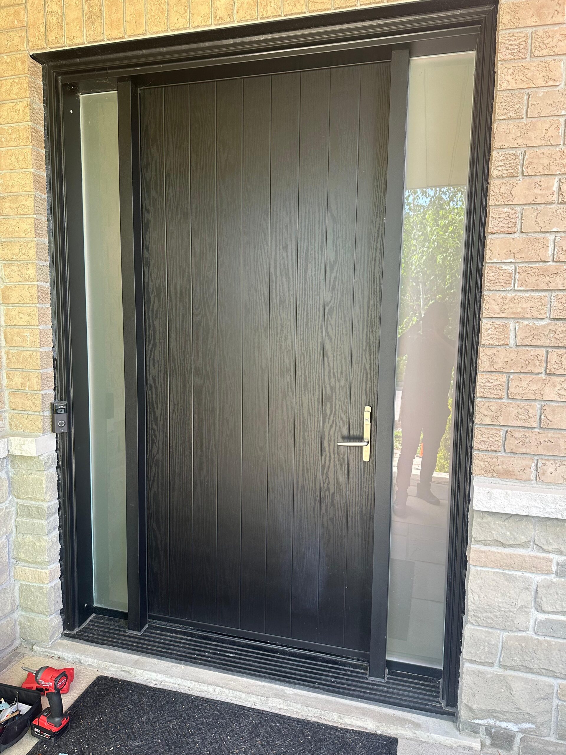 Electronic smart deadbolt installation