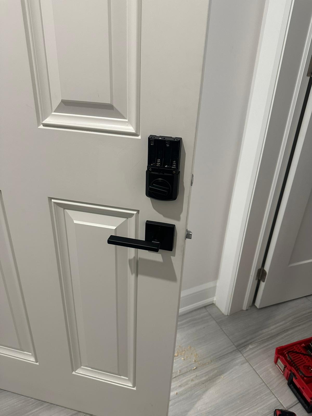 Keyless entry lock hardware