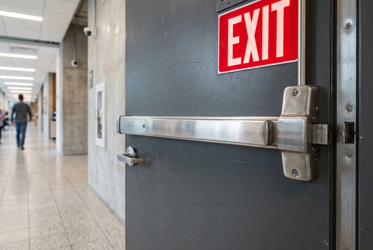 Commercial panic exit device and door hardware Mississauga