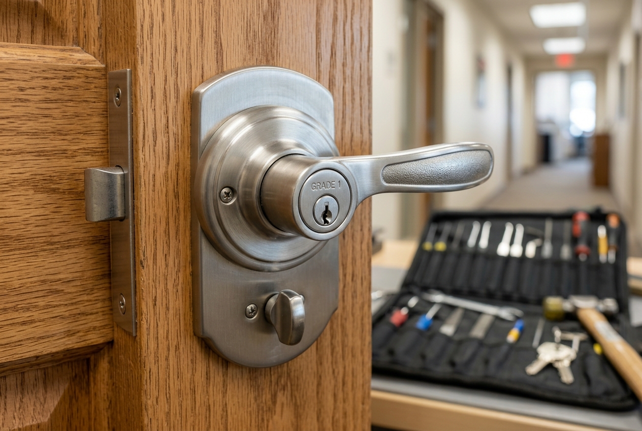 Residential door lock installation and rekeying Mississauga